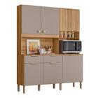 Armario Cozinha Compacta Tropical 160cm 7 Portas E 2 Gavetas