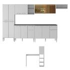 Armário Cozinha Completa 6 Pçs Com Bancada Siena Multimóveis