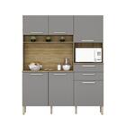 Armário Cozinha Completa Compacta 6 Portas 2 Gaveta Montesa K