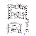 Armário Cozinha Completa De Canto Veneza Multimóveis V2047