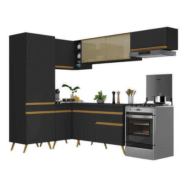 Armário Cozinha Completa De Canto Veneza Multimóveis V2051