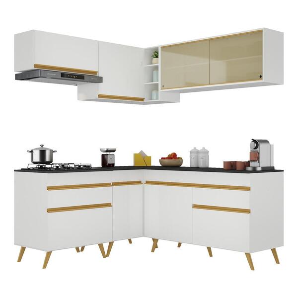 Armário Cozinha Completa De Canto Veneza Multimóveis V2062