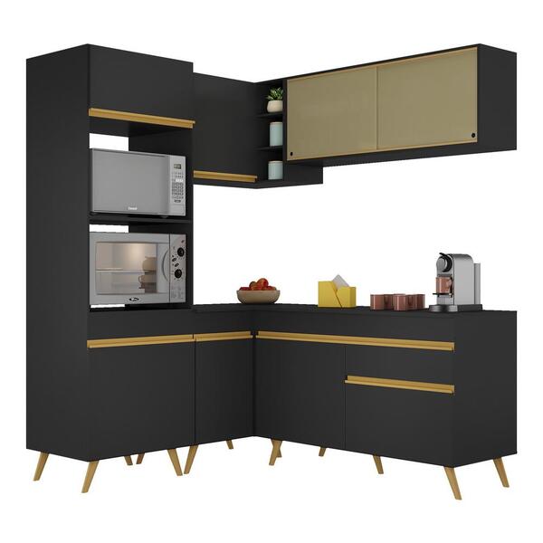 Armário Cozinha Completa De Canto Veneza Multimóveis V2063