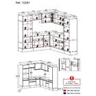 Armário Cozinha Completa De Canto Veneza Multimóveis V2081