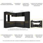 Armário Cozinha Completa De Canto Veneza Multimóveis V2082