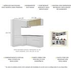 Armário Cozinha Completa De Canto Veneza Multimóveis V2089