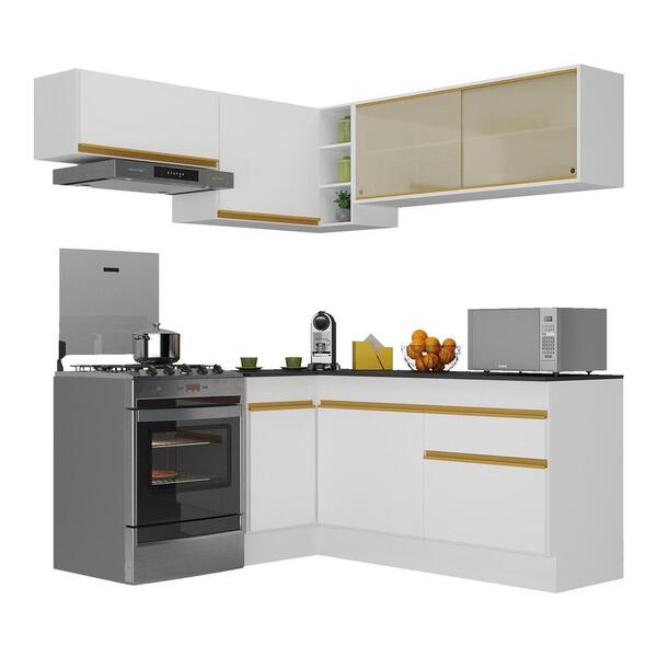 Armário Cozinha Completa De Canto Veneza Multimóveis V2094