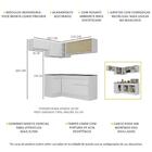 Armário Cozinha Completa De Canto Veneza Multimóveis V2094