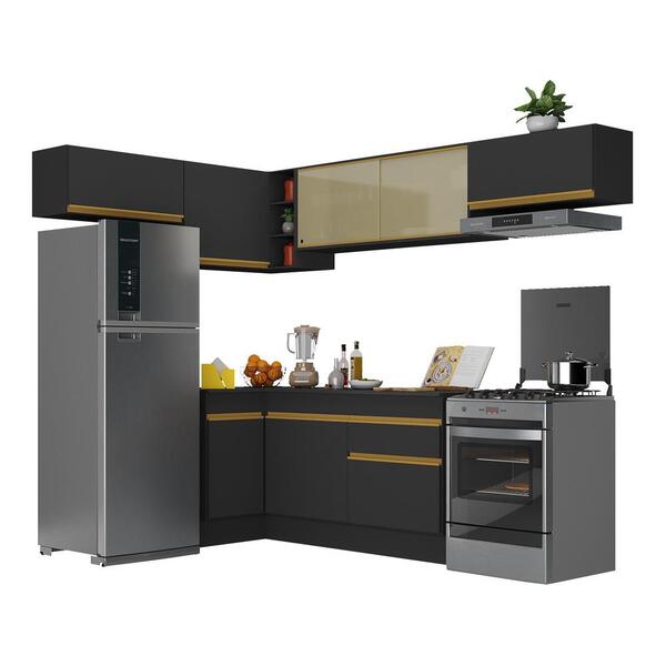 Armário Cozinha Completa De Canto Veneza Multimóveis V2095