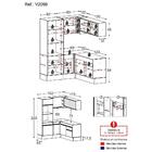 Armário Cozinha Completa De Canto Veneza Multimóveis V2098