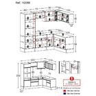 Armário Cozinha Completa De Canto Veneza Multimóveis V2099
