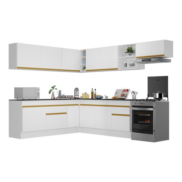 Armário Cozinha Completa De Canto Veneza Multimóveis V2103