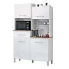 Armário Cozinha Completa Kit Pérola Branco