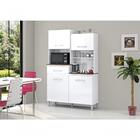 Armário Cozinha Completa Kit Pérola Branco