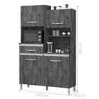 Armário Cozinha Completa Kit Pérola Branco