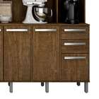 Armário Cozinha Completa Valdemóveis Petra Ipê