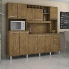 Armário Cozinha Completa Valdemóveis Petra Ipê