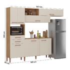 Armario Cozinha Dallas Com 7 Portas E 2 Gavetas