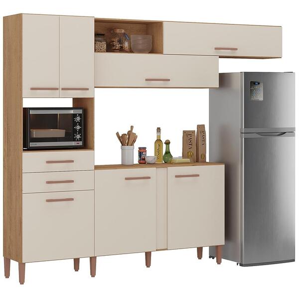 Armario Cozinha Dallas Com 7 Portas E 2 Gavetas