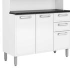 Armário Cozinha De Aço 6 Portas 2 Gavetas 7146 Gourmet Bertol