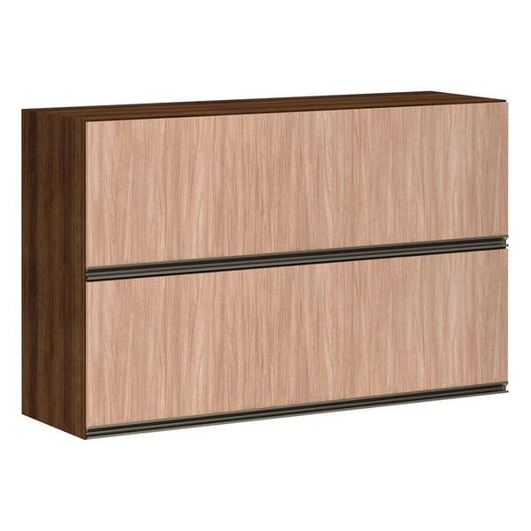 Armário Cozinha Duplo 120 Cm 2 Portas Dourado Com Cumaru