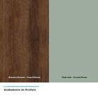 Armário Cozinha Duplo 120 Cm 2 Portas Dourado Com Verde