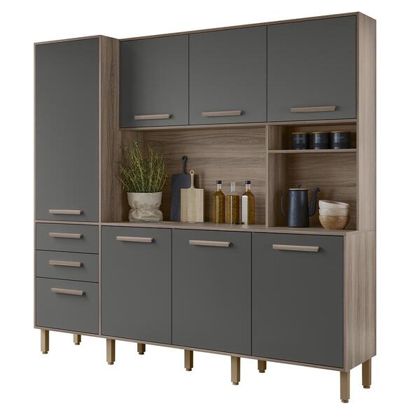 Armario Cozinha Elegance 7 Portas E 3 Gavetas