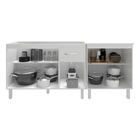 Armário Cozinha Gabinete Pia De 120 Cm Aline E Balcão Jane Pa