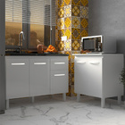 Armário Cozinha Gabinete Pia De 120 Cm Aline E Balcão Jane Pa