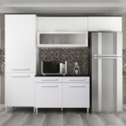 Armário Cozinha Girassol 7 Portas 2gav Pés Reguláveis