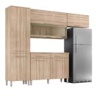 Armário Cozinha Girassol 7 Portas 2gav Pés Reguláveis