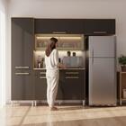 Armário Cozinha Girassol 7 Portas 2gav Pés Reguláveis