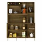 Armário Cozinha Granada Valdemóveis 6 Portas Ipê