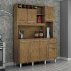 Armário Cozinha Granada Valdemóveis 6 Portas Ipê