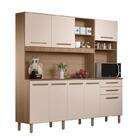 Armário Cozinha Ibiza Grafite Completo 8 Portas