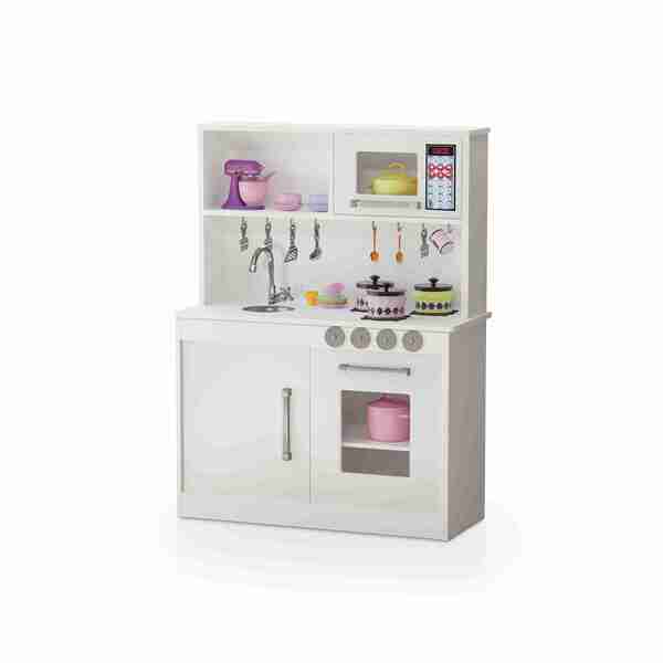 Armario Cozinha Infantil Princesinha Com Fogão Branco Mc Barr