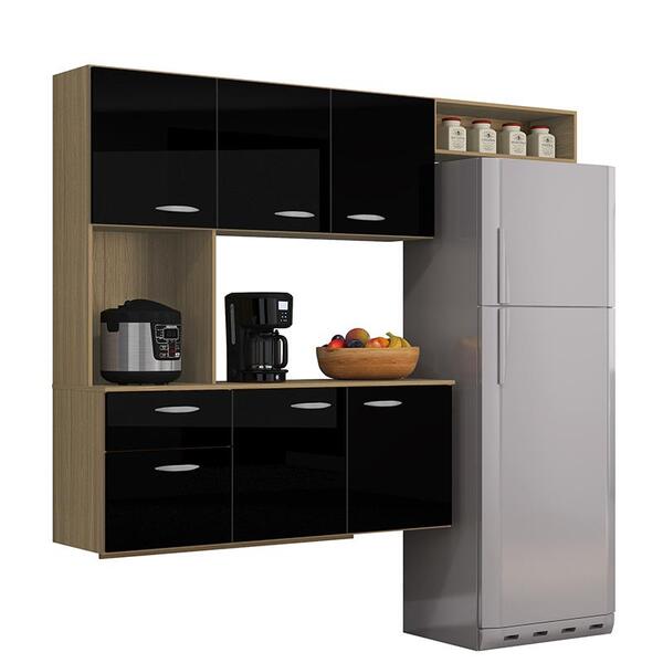 Armario Cozinha Isis 180 Cm Com 6 Portas E 1 Gaveta