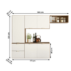 Armario Cozinha Ivete 5 Portas E 2 Gavetas