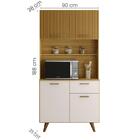 Armario Cozinha Izis Com 4 Portas E 1 Gaveta