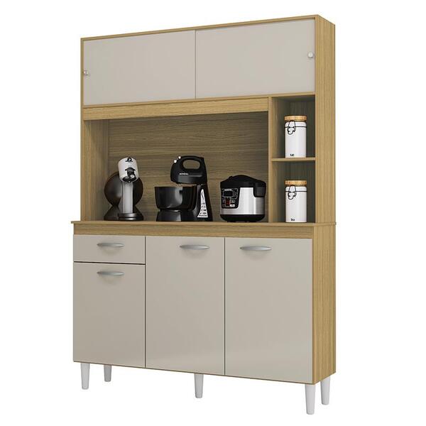 Armario Cozinha Kit Duda 120cm Com 5 Portas E 1 Gaveta