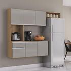 Armario Cozinha Mel 180 Cm Com 6 Portas E 1 Gaveta Damasco/pr