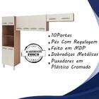 Armario Cozinha Modulada 257cm 3 Peças Marh Mobbs
