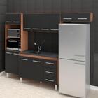 Armario Cozinha Modulada 257cm 4 Peças Marh Mobbs