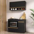 Armário Cozinha Modulada Compacta 105cm Com Balcão Para Cookt