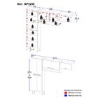 Armário Cozinha Modulada Compacta 270cm 3 Peças Paris Multimó