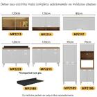 Armário Cozinha Modulada Compacta 270cm 3 Peças Paris Multimó