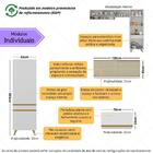 Armário Cozinha Modulada Compacta Com Vidros 252cm 3 Peças Ve