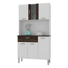 Armário Cozinha Pan Compacta Branco/white/cp Petróleo 6 Porta