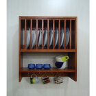 Armário Cozinha Porta Pratos Louças E Canecas Padrão Mogno