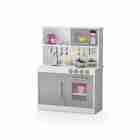 Armário Cozinha Princesinha Com Pia E Torneira Cinza Mc Barre